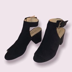 Navy Nine West Adjustable Strap Heels